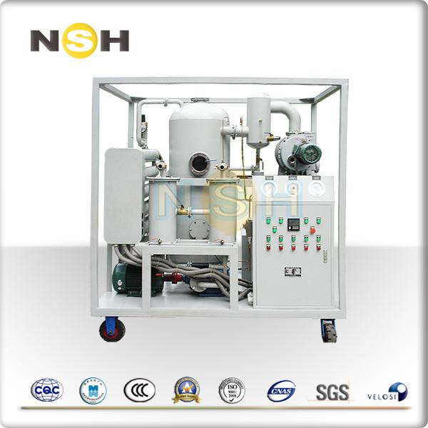 Dielectric Strength Improve Mobile Oil Purifier , Small Size Oil Purification