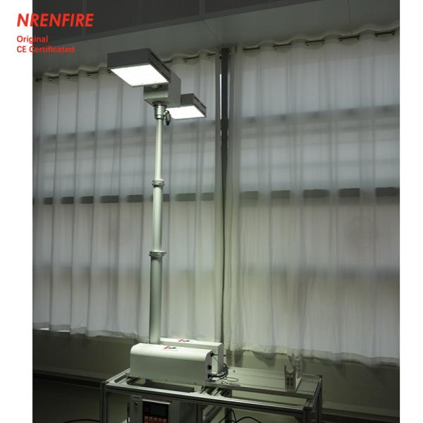 1.8m pneumatic telescopic mast light tower for fire vehicle emergency lighting ,