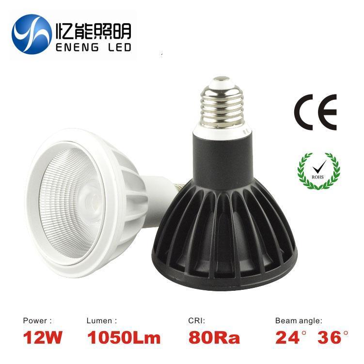 high lumens E2712W dimmable led par30 spot light with cob led led par30 light Track lamp to Replace 45W metal halide