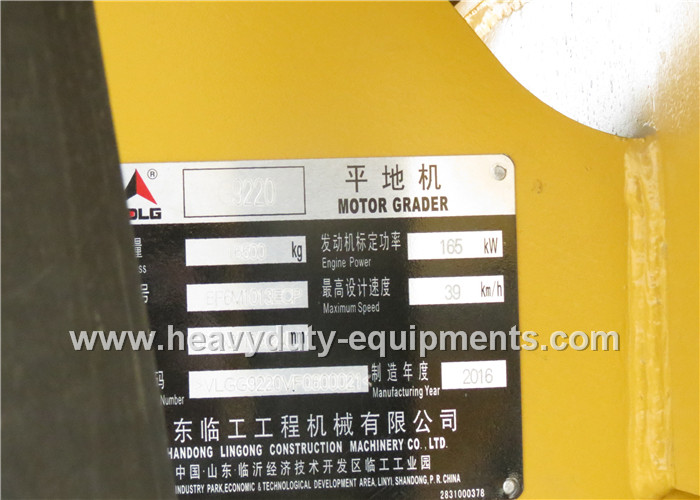 SDLG G9220 motor grander with 158kw Deutz E engine , ZF6WG200 Gearbox