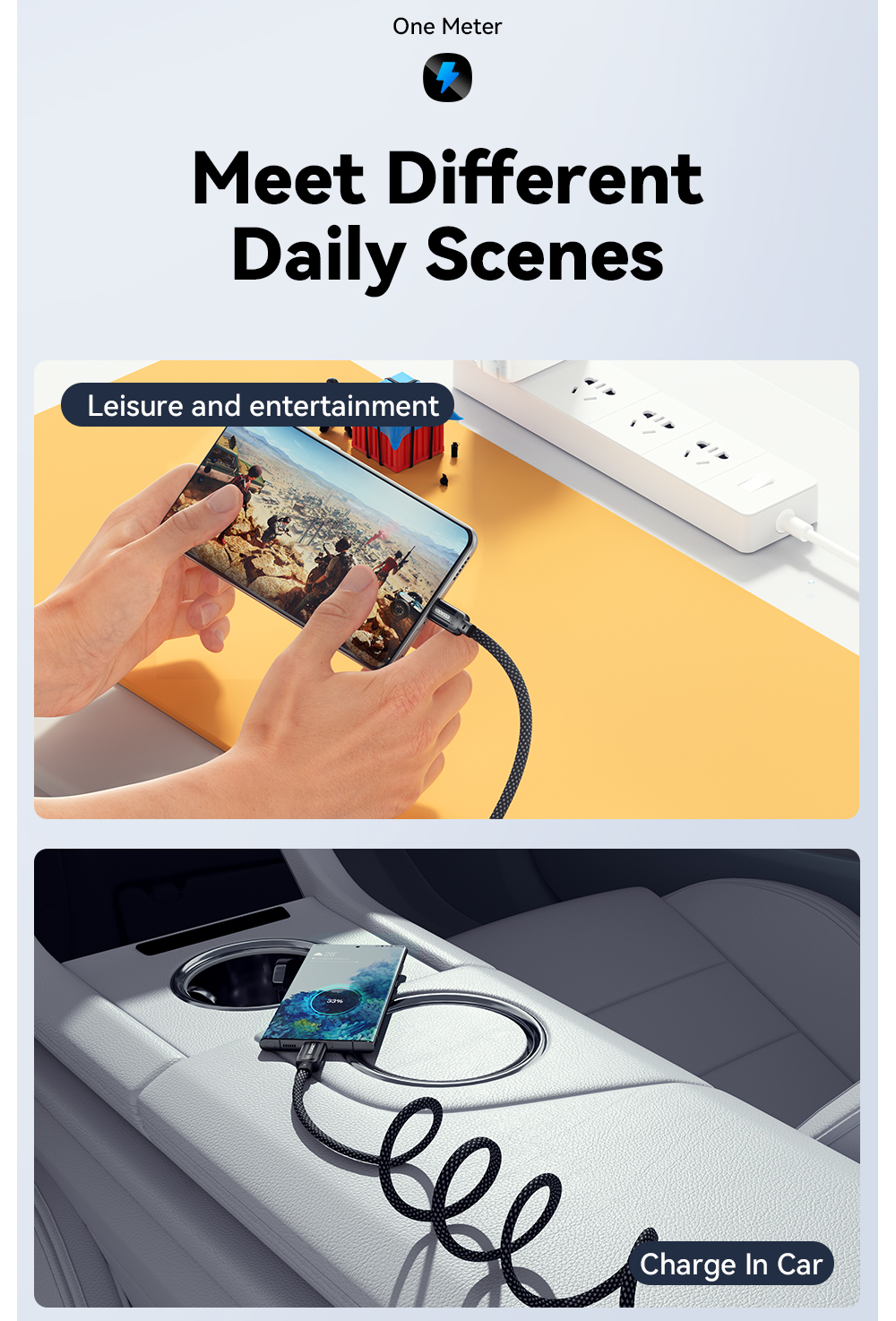 Magnetic Absorption Charging Cable Type C USB C to USB Cable 100W ES-X55 Series
