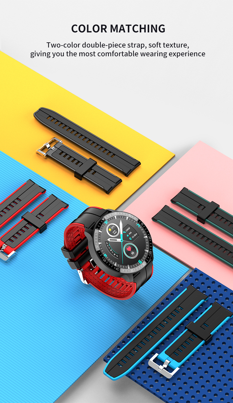 200mAh Battery IP67 smart watch full touch screen Magnetic Charging