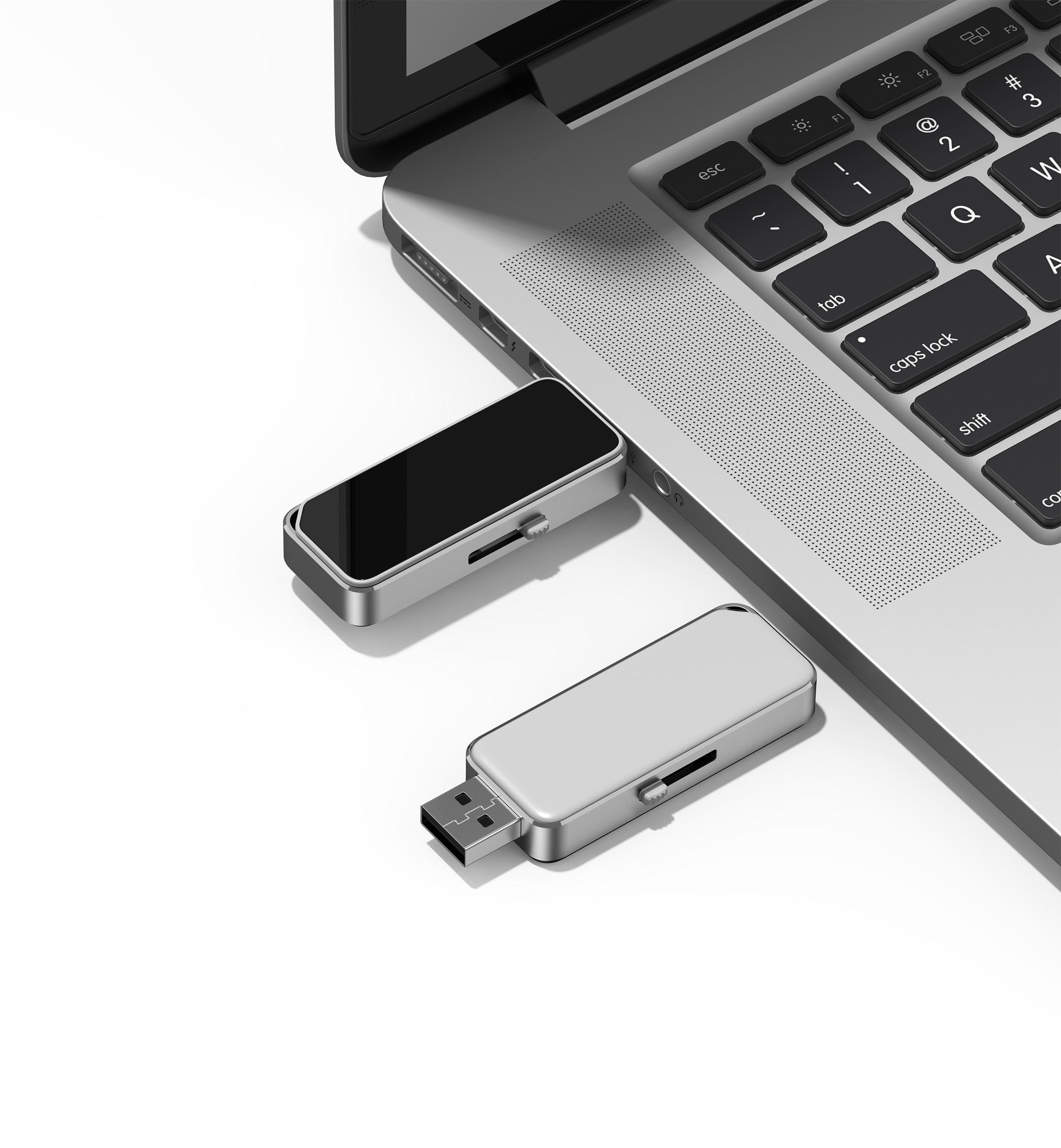 2gb Engraving Logo Crystal Flash Drive Shiny When Working At Computer With Led Light