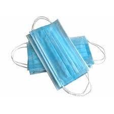 Blue Color Disposable Non Woven Face Mask Dust Prevention Help Limit Germs