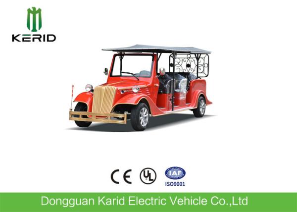 Chinese Red Electric Ancient Car 5KW AC Motor Classic Sightseeing Vehicle