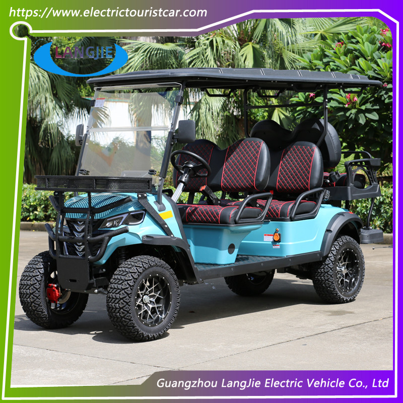 Off-Road 6 Seats Electric Golf Cart With 48V / 5KW AC Motor For Outdoor Activities