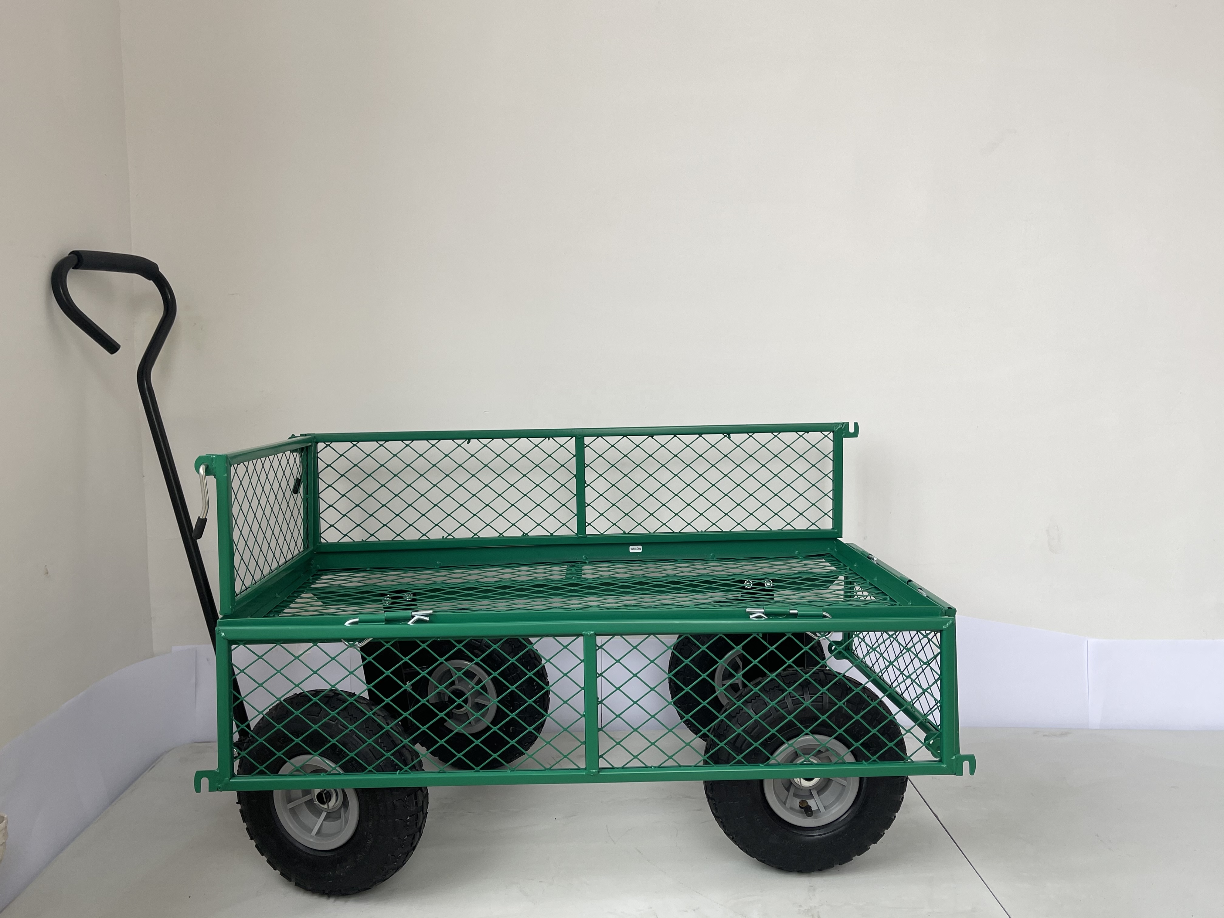 Fishing Garden Wagon Cart Cart Anti Corrosion Metal Yard Wagon Rainproof