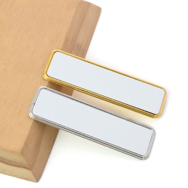 Reusable Blank Sublimation Name Badge Magnetic Name Tags Custom Logo