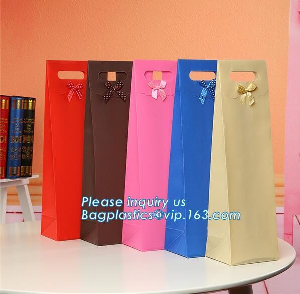 Luxury paper bags with handles Different Sizes,250gsm art paper shopping carrier bag custom printing with handle rope
