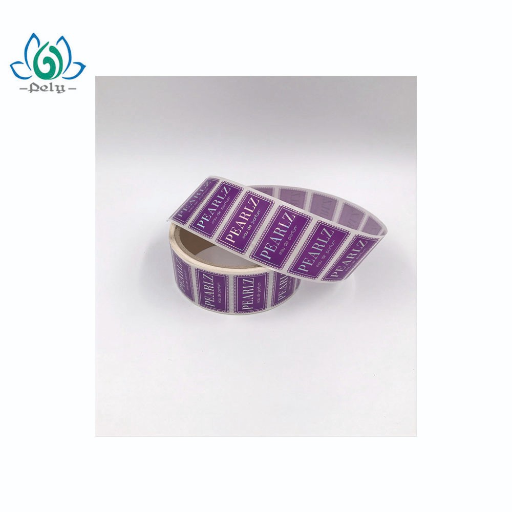 Blue Waterproof Tamper Stickers For Jars Printed Self Adhesive Labels On A Roll