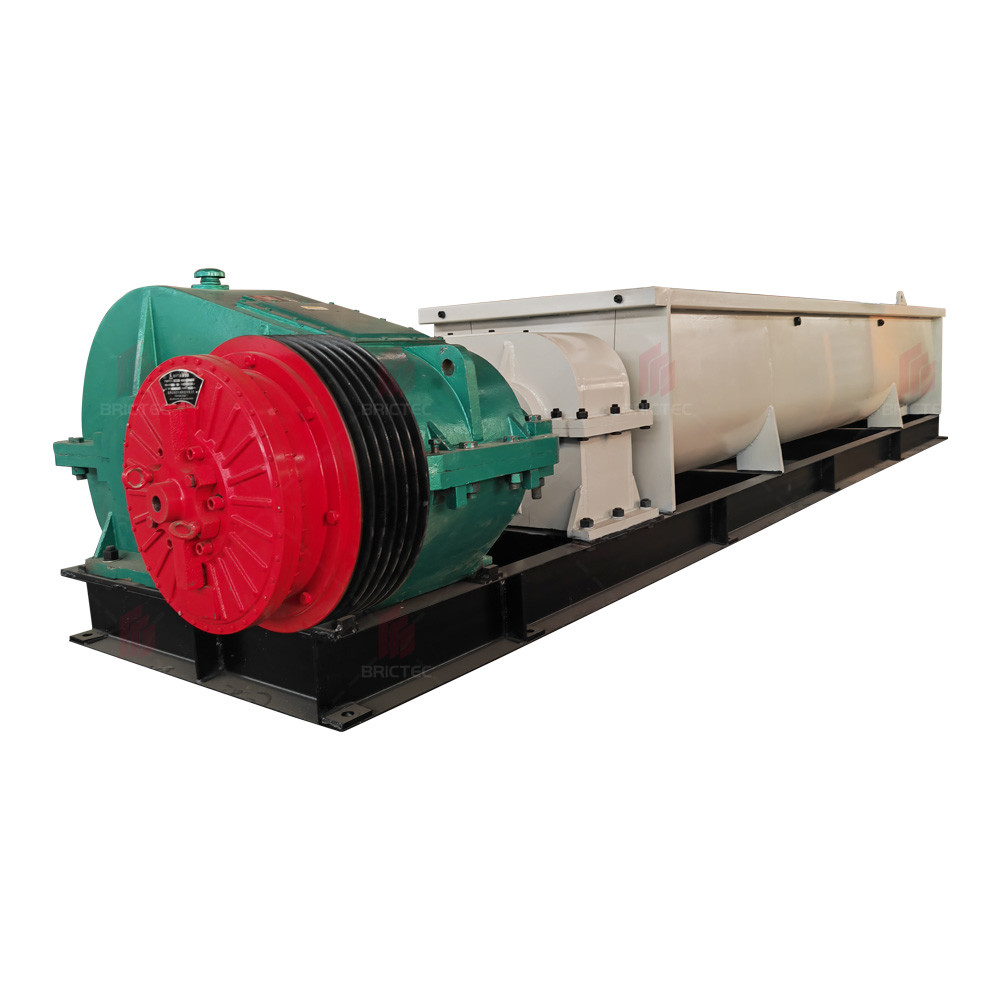 Double Shaft Mixer Raw Material Blender For Brick Making Process In Clay Brick Factory