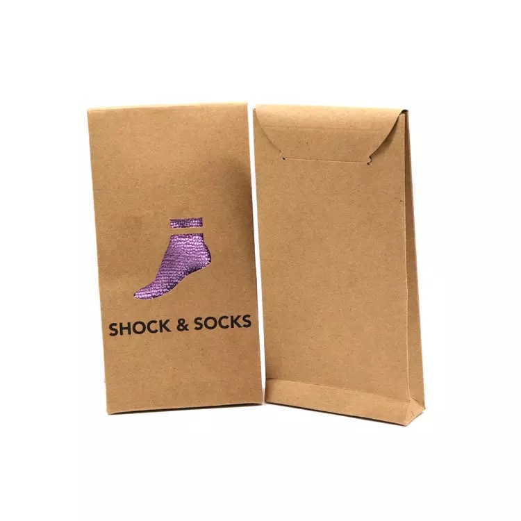 Customized Luxury Colorful Folding Packing Kraft Paper socks Boxes with Your Own Logo