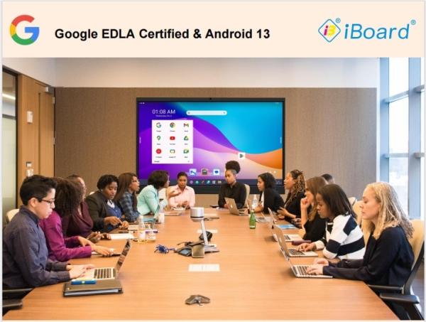 5000:1 Contrast Ratio Goolge EDLA Certificated Android 13 IR Touch Dispaly