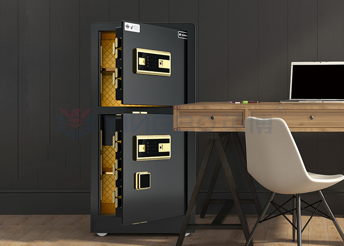Black Double Door Home Smart Security Safe Box H39.5in YB/RS-100D