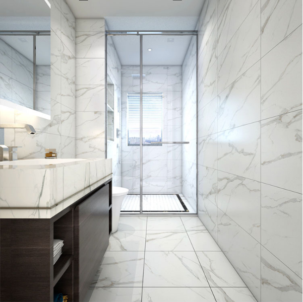 Vitrified 600x600mm Polished Porcelain Floor Tiles for Modern Buildings