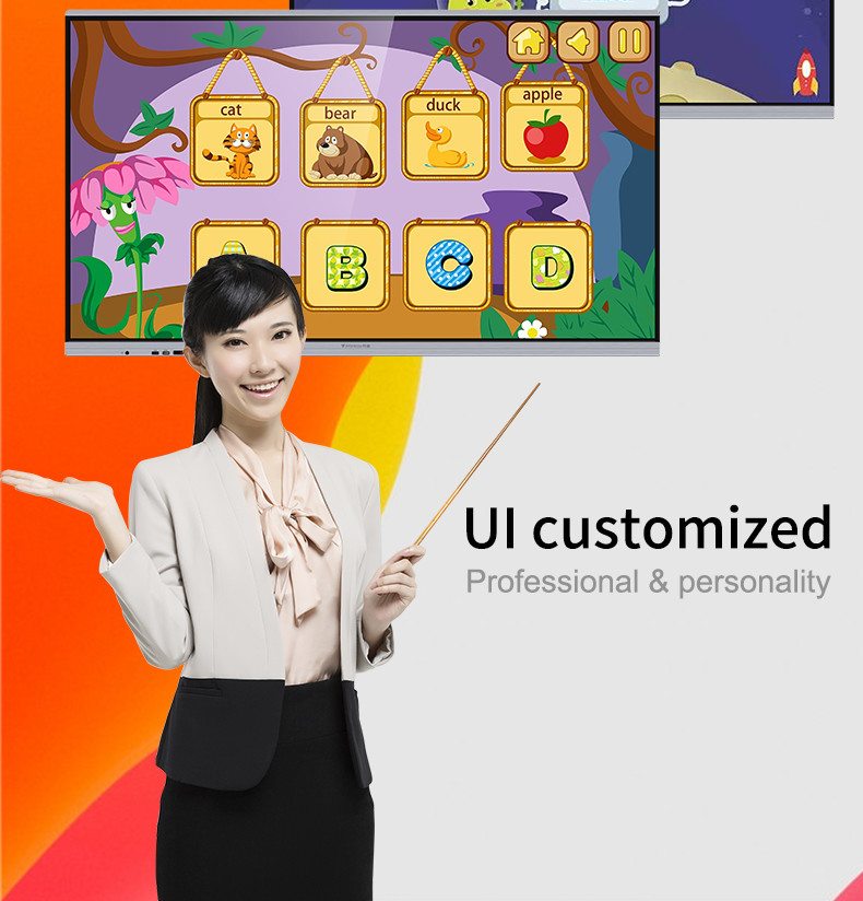 Smooth Handwriting Interactive Electronic Whiteboard Touch All In One Multimedia