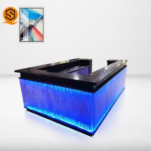 Seamless Light Up Bar Counter Solid Surface Pub Bar Counter