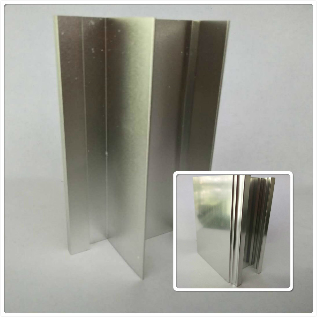 Silver Color Polished Aluminium Alloy Profiles T5 For Window / Door Materials