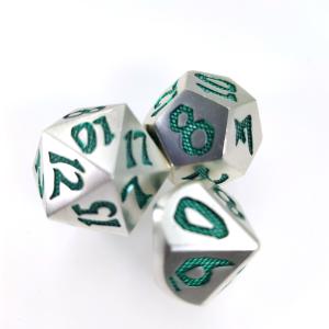 Polyhedral Resin Dice Set Lightweight Practical Manual Grinding Polyhedral Green