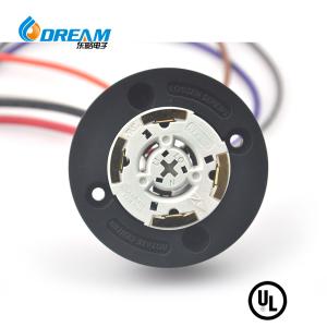 3PIN NEMA Power Connector for LED Street Lamp , 15A Electrical Ratings NEMA