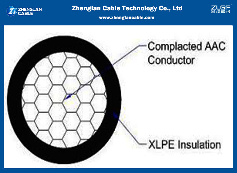 1C*95sqmm PVC XLPE Insulated AL Conductor Aerial Bundled Cable IEC60502-1