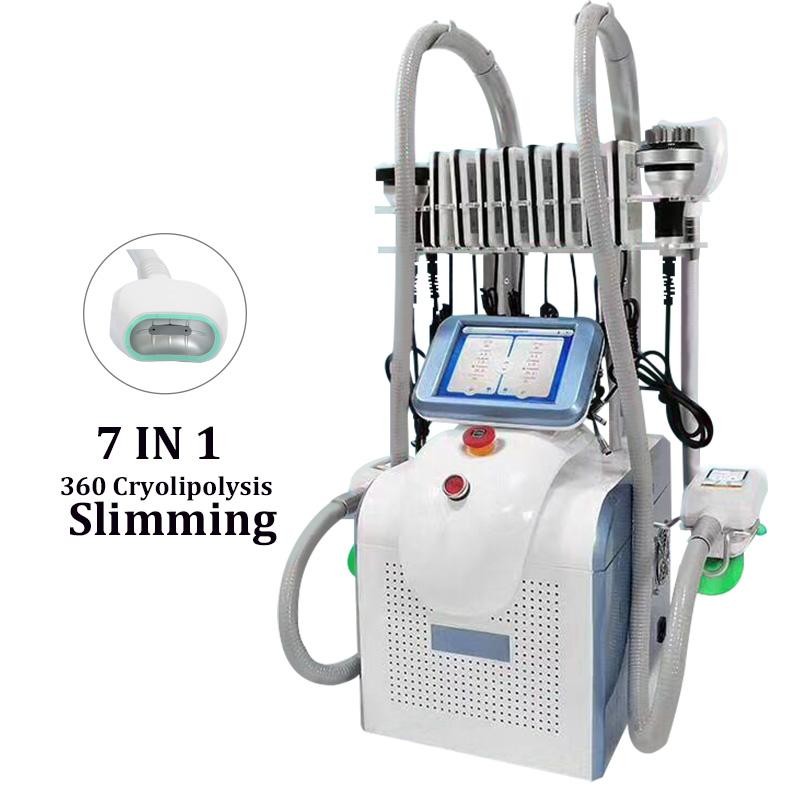 LF-249 HOT portable 360 degree cryolipolysis machine, multifunction cavitation rf lipo laser cryo slimming machine