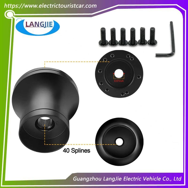 Factory Sales Of Golf Cart Parts EZGO TXT Black Circular Steering Wheel Hub Base Accessories