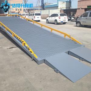 Grey Loading And Unloading Goods Hydraulic Dock Ramp Efficient