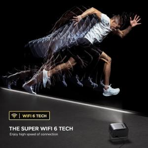 Ehomm K2 Pink 720P Mini Projector Android 11.0 360° Freestyle Smart Projector