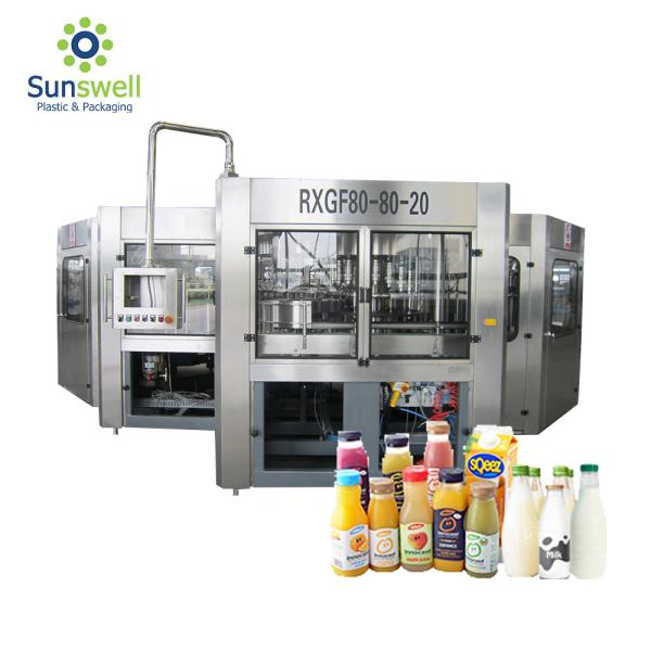 Reliable Liquid Juice Beverage Bottle Filling Machine Packaging Line Fully