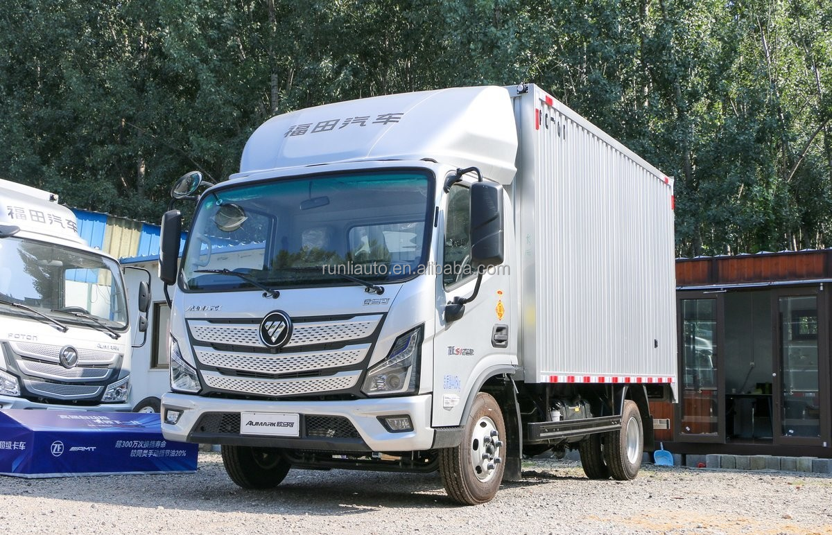 Factory Supply Good Quality Foton Aumark S1 Diesel Box Cargo Trucks Van Cargo Trucks China Made With High Performance