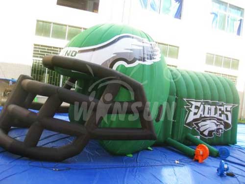 Helmet Style Inflatable Event Tent Environmental Friendly For Football Match