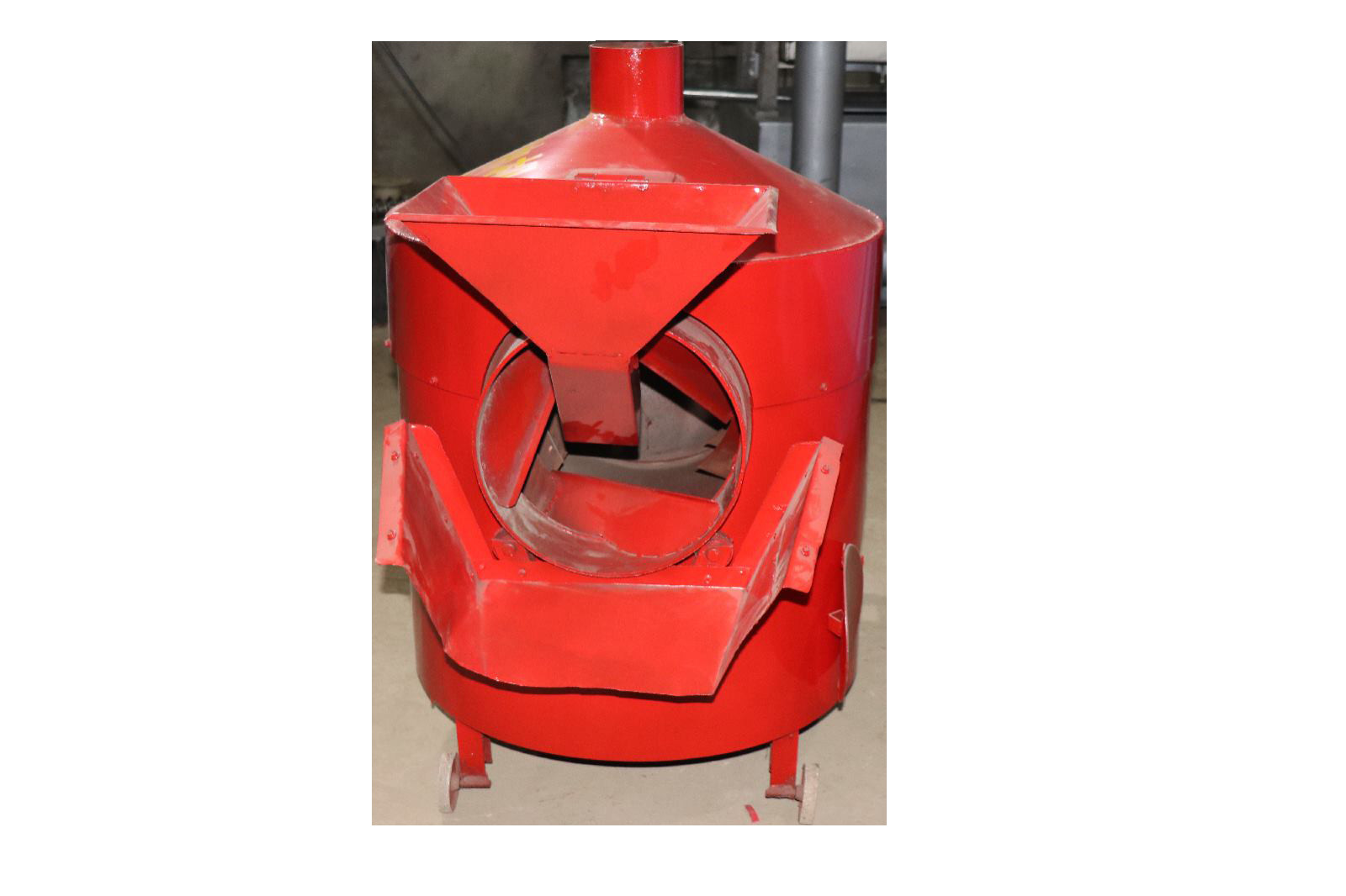 Plant Seeds Commercial Nut Roaster , Soybean Roaster Machine Horizontal Cylinder Structure