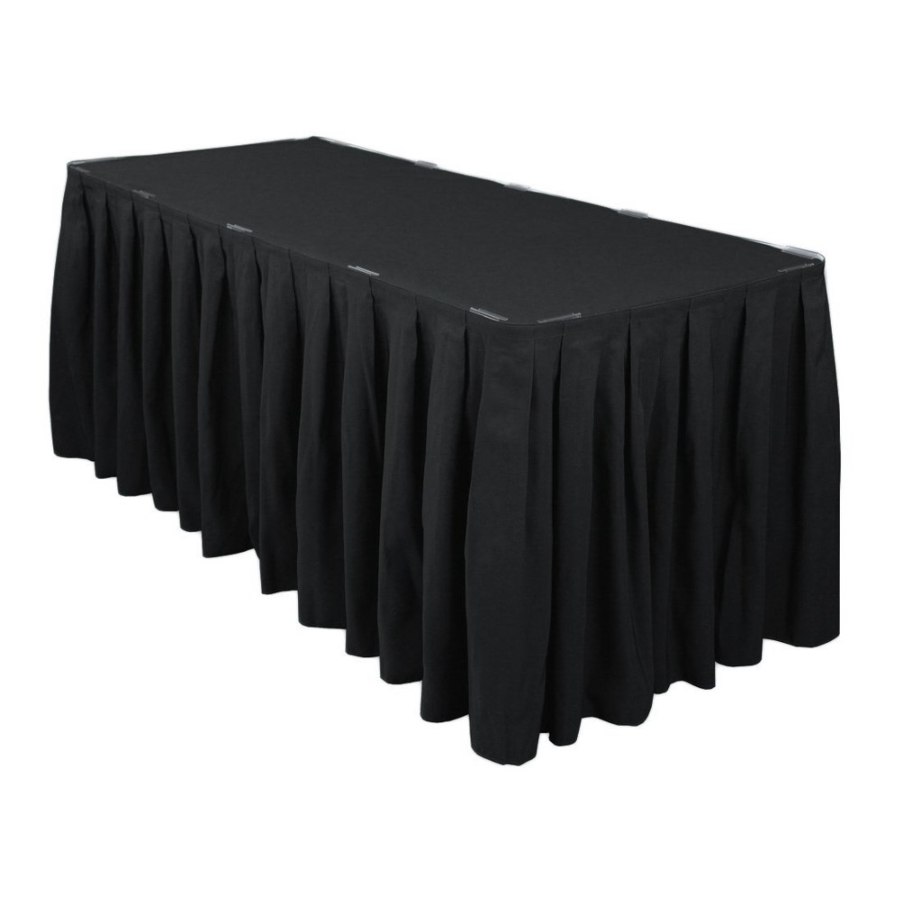 Plastic Table Skirting Single Pleats Type For Bridal / Baby Shower