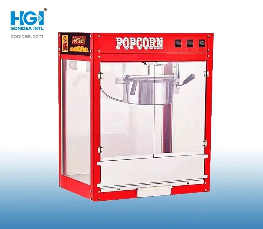 Snack Food Quick Heating Stainless Steel Popcorn Maker Machine For Business