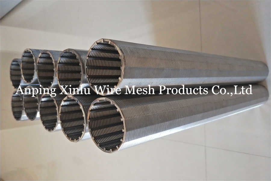 6-5/8" Continuous Slot Water Well Vee Wire Screen Polishing For Sand Control