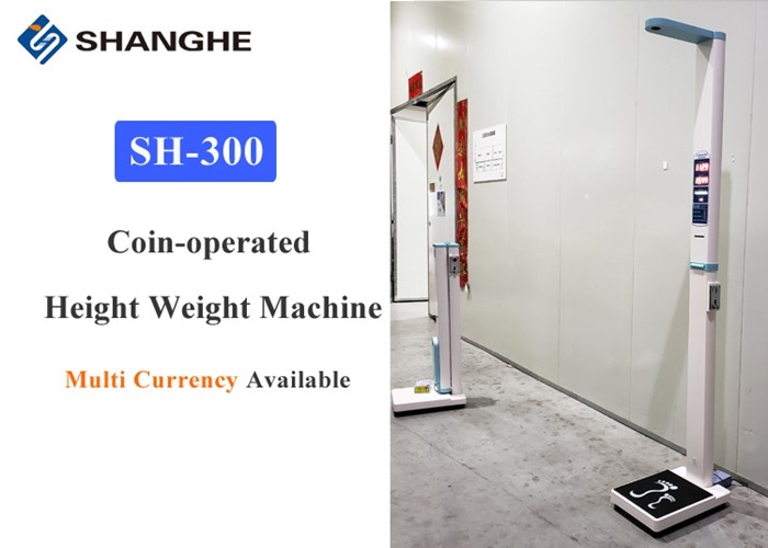Coin Operated Body Composition Analyzer Scale For Pharmacies White / Customized Color