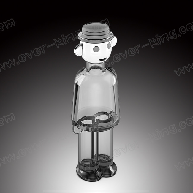 Unparalleled People Shape Clear Glass Liquor Bottles 500ML