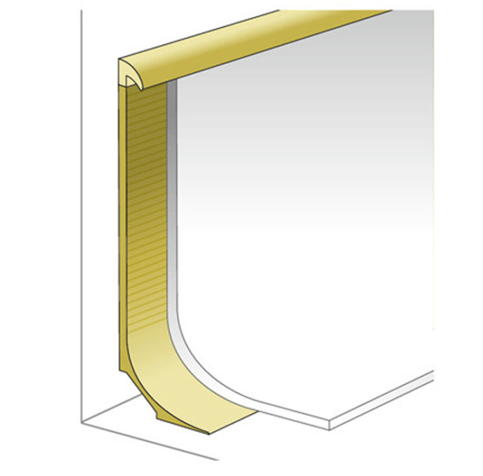 OEM Accepted Flexible PVC Full Cove Former Capping Skirting Strips for Durable Cove