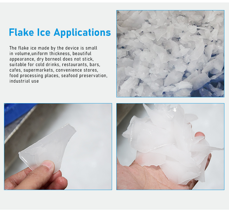 5000kg Ice Storage Capacity Industrial Flake Ice Machine for Industrial Ice Production