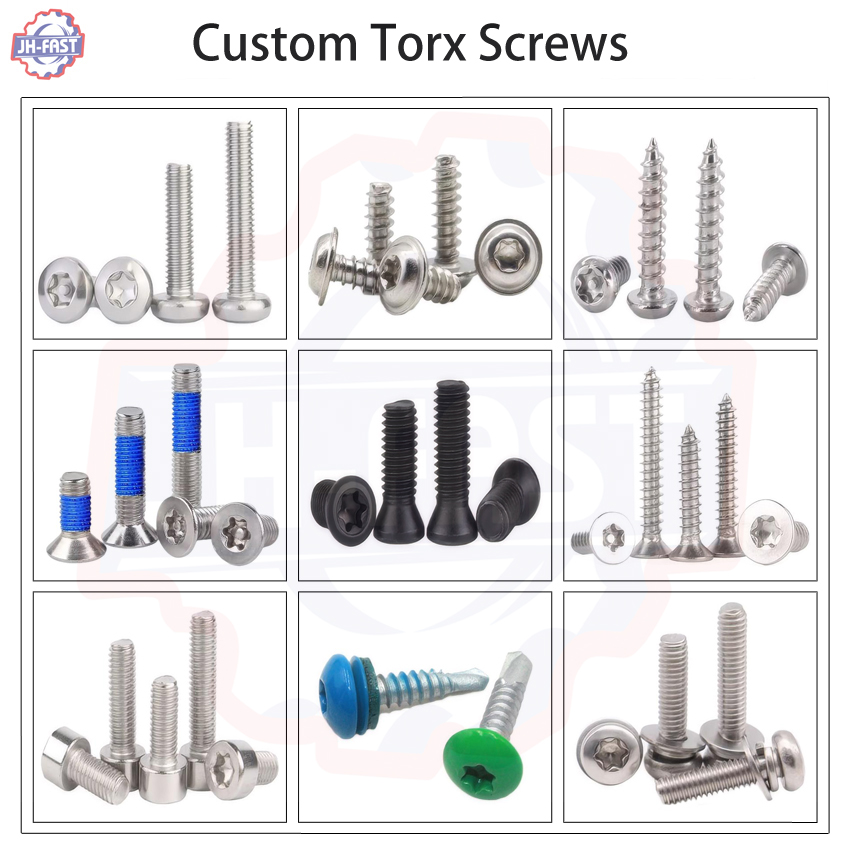 Black Torx Button Mushroom Head Screw M2 M2.5 M3 M4 M5 M6 M8 Anti-theft Tamper Proof Pin