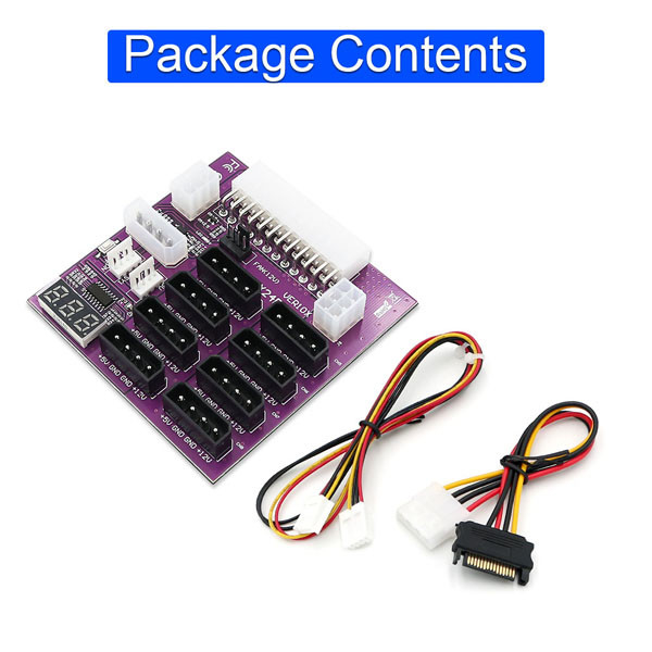 CHIA Mining ATX Power Supply Breakout Board With 4 Pin And 6Pin Power Connector