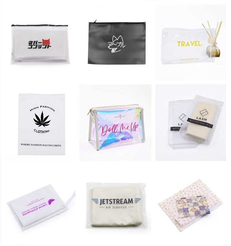 Waterproof PVC Biodegradable Custom Black Frosted Slider Zipper Pouch Bikini Swimwear Clothes Plastic Packaging Zip lock Bag