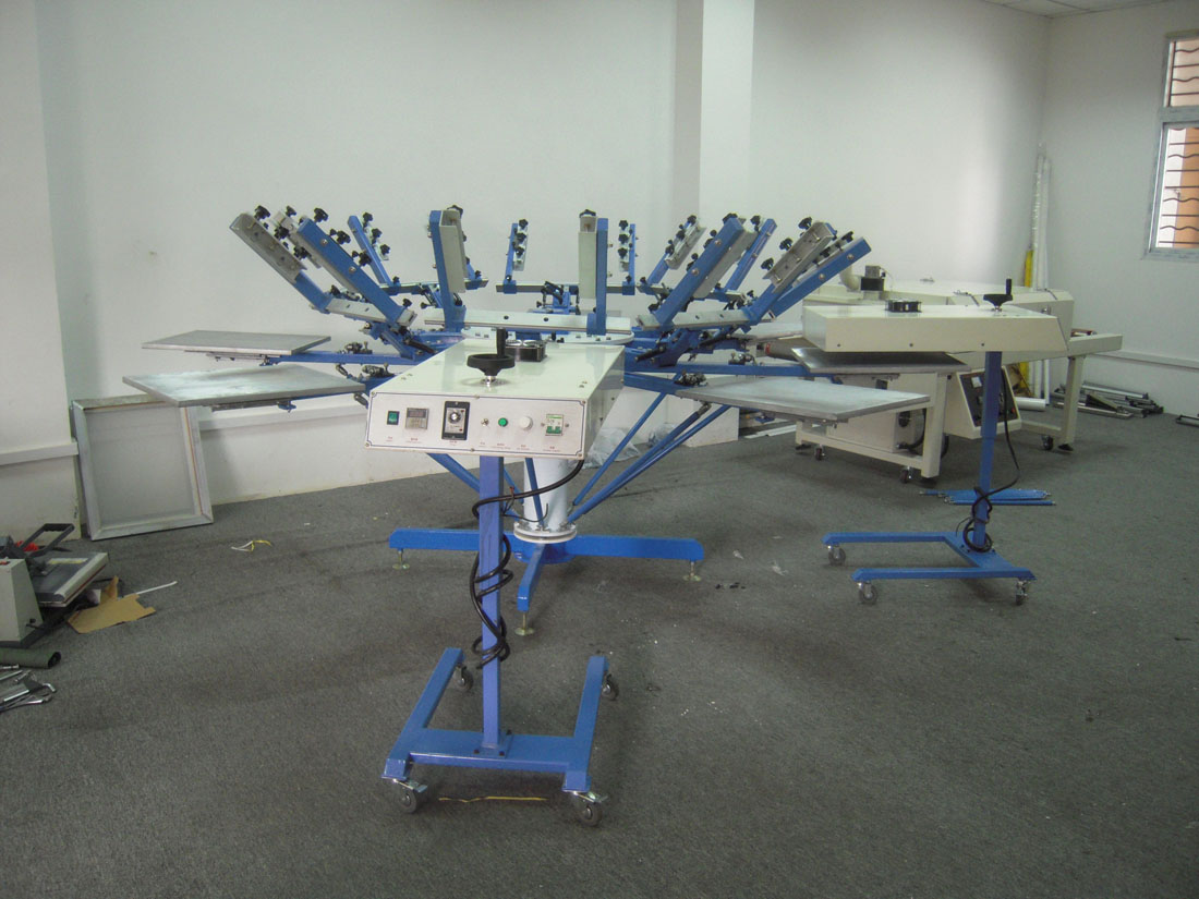 Manual T-Shirt Printing Machine, Textile Screen Printing Machine (Sp-8c8sm)