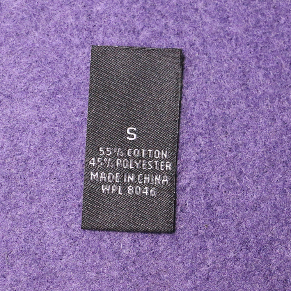 Customized Woven Apparel Labels Straight Cut Satin Damask , Testex