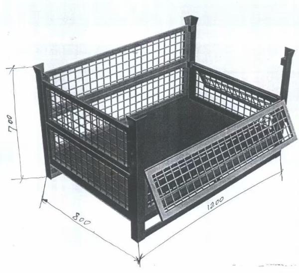 Custom Size Wire Container Storage Cages , Metal Cage Storage Durable Electro