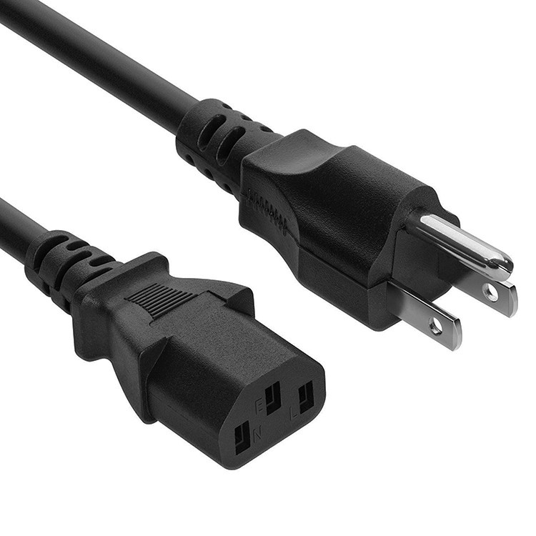 USA Three Prong UL Power Cord 14AWG 8 ft Length for Home appliance