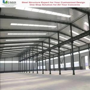 Q355B Prefabricated Steel Structure Warehouse with Galvanized Frame