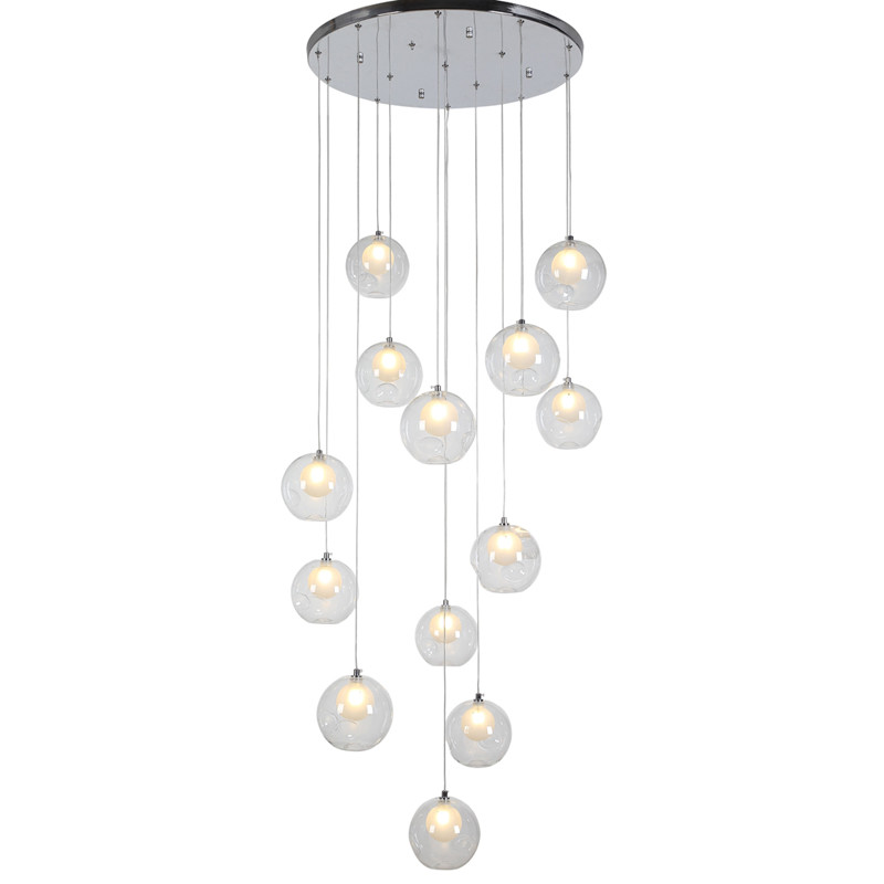 Stairs Floor House glass box pendant light fixtures for indoor decoration (WH-GP-11)