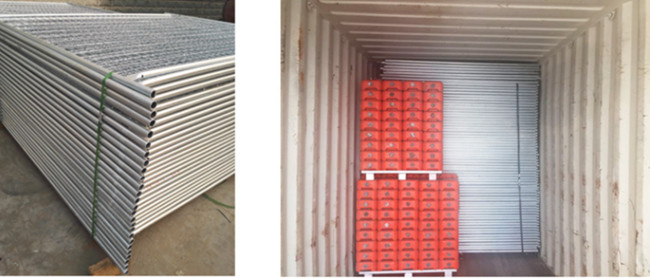 75×150mm Metal Galvanized Temporary Construction Fence Panel 5mm Thick